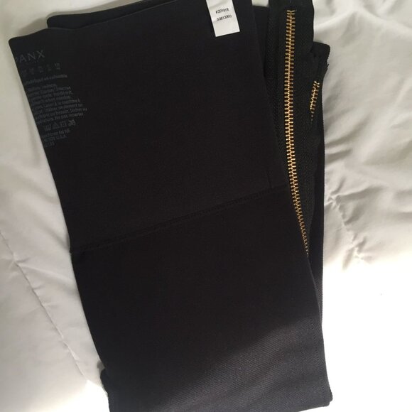 BNWT LIMITED EDITION SPANX GOLD PLATED ANKLE ZIPPER HI WAISTED LEGGINGS… - Picture 10 of 10